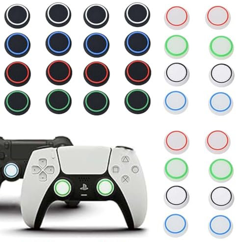 UYVPAER 32 Pezzi Accessori Cover Joystick Aim Controller per Gommini PS5, PS3, PS4, Xbox