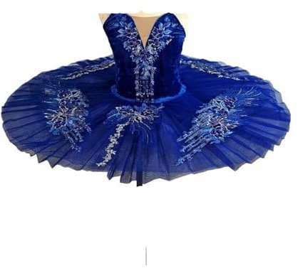 Blaues Ballett-Tutu, Mädchen, Damen, Erwachsene, professionelles Ballett-Tutu, Erwachsene, Ballett-Kostüm, Ballerina, Tanzkostüme, Erwachsene, rot, S