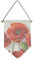 No/No Rote Blumen Gemälde Maisblüten Obst Leinwand Flagge Hängende Wandkunst Dekor Banner
