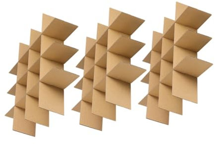 NUOBESTY Cardboard Moving Box Dividers 18pcs Glass Dividers Wine Glassware Dividers Packing Boxes Glassware Cardboard Box Reusable