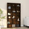 Myheimly CD-Regal DVD Bluray Medienregal Medienschrank Aufbewahrung Standregal Regalwand Bücherregal Räuchereiche 102x23x177,5 cm Holzwerkstoff