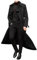 Mantel Herren Lange Jacke Revers Zweireihig Gothic Mantel mit Gürtel Trenchcoat Winter Warme Wintermantel Casual Langarm Winterjacke Einfarbig Herrenmantel Outfit Coat, Windbreaker