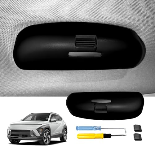 LUWU Boîte porte-lunettes de soleil pour Kia Sportage NQ5/EV6/CEED CEEDX/K3/K5 DL3/Forte 2021-2024 2025 Étui de rangement pour lunettes EV6 GT/GT Line Organisateur de lunettes de soleil pour poignée