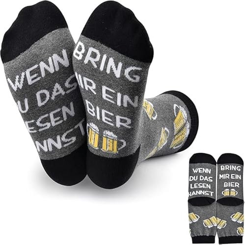 Lustige Geschenke Für Männer Und Damen - Weihnachtssocken, Adventskalender Füllung, Weihnachtsgeschenke, Zocken, Fußball Gaming Socken Herren Damen (Grau)