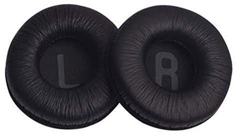 Ersatz Ohrpolster Kompatibel mit JBL Tune 510 BT – Bluetooth On-Ear Kopfhörer Ohrenschützer Atmungsaktives Mesh+Memory Schwamm Kopfhörer Proteinhaut Abdeckung (1:1,LR Schwarz)
