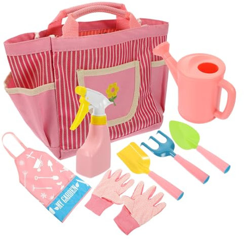 KICHOUSE Herramientas De Jardinería Niñas Incluye Pala De Jardinería Rastrillo De Regadera para para Infantil