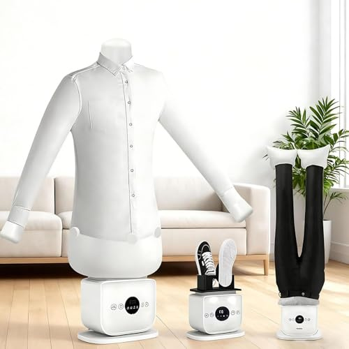 HUMNZR 1400w Electric Steam Iron, Portable Shirt Press & Wrinkle Remover, Automatic Ironing Machine, 8 Minutes Quick Ironed Dry, Built-In Aromatherapy Tank, For Shirts, Pants, Shoes A