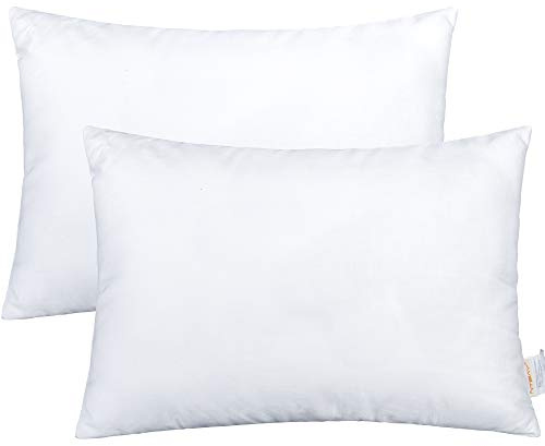 NTBAY 2 Pack Cotton Down Alternative 13x18 Pillows, Machine Washable - Soft and Breathable Travel Small Pillows for Sleeping, Ideal for Daycare, Crib, Cot