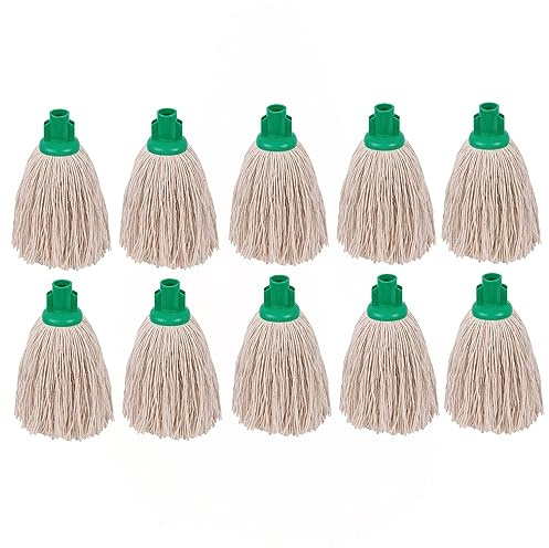 2Work PY Smooth Socket Mop 12oz Green (Pack of 10) 2W04298