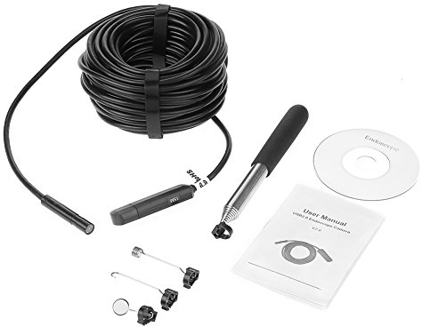 Endoscopio video USB con fotocamera impermeabile 2 megapixel per ispezione di tubazioni 15M