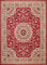 Carpeto Orientteppich Teppich Rot 180 x 250 cm Medaillon Muster Kurzflor Verona Kollektion