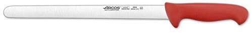 Arcos Serie 2900 - Box 6 Stück Schneidmesser Schinkenmesser - Klinge Nitrum Edelstahl 300 mm - HandGriff Polypropylen Farbe Rot (6 pcs)
