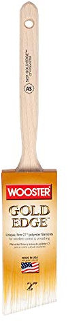 Wooster Brush E5231-2 Gold Edge Angle Sash Paintbrush, 2-Inch Size