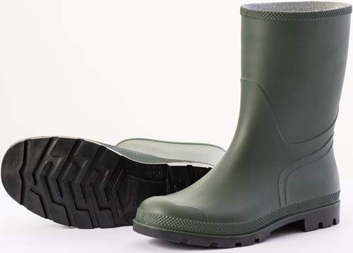 STIVALI IN PVC VERDE A TRONCHETTO (Misura n° 44)