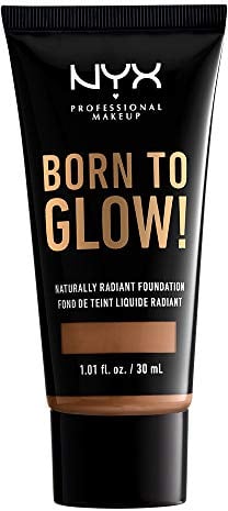 NYX PROFESSIONAL MAKEUP Born To Glow! Naturally Radiant Foundation, Flüssigkeit, Foundation, Strahlend, Honey