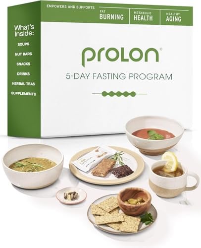 ProLon – Kit Dieta Mima Digiuno – Programma Nutrizionale di 5 Giorni – Autofagia - Made in Italy – Varietà 2 (Zucca, Fagioli, Quinoa, Spinaci)