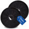 VIOKS Kohlefilter 2xStk Komplett Set Ersatz für Respekta MIZ0023N CF110 Ø171mm Dunstabzugshaubenzubehör Aktivkohlefilter für Umluftbetrieb Ersatzteil Aktivkohle für Abzugshaube Dunstabzugshaube