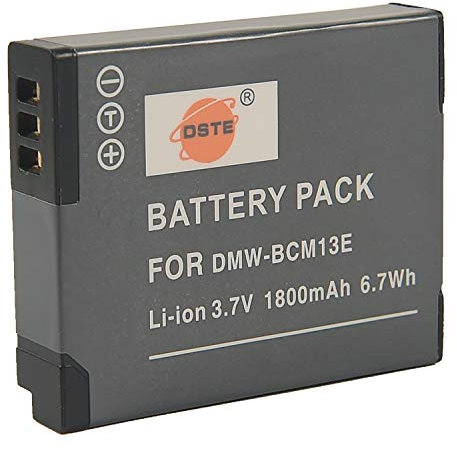 DMW-BCM13E BCM13 BCM13PP DSTE Ersatz Batterie Akku Kompatibel für Panasonic DMC-FT5 DMC-TS5 DMC-TZ37 DMC-TZ40 DMC-TZ41 DMC-ZS27 DMC-ZS30 DMC-ZS35 DMC-ZS45 (LUMIX TZ- und FT-Modell)