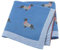LAWKUL Babydecke 100% Baumwolle Weich Gestrickt Babydecken für Neugeborene Jungen Mädchen Dackel Wursthund 100x80cm Jean Blau