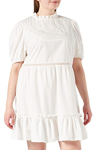 Naf Naf Damen Robe, Elfenbein, 34