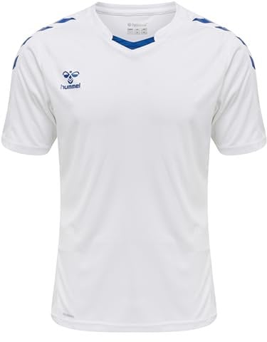 hummel hmlCORE XK Poly Jersey S/S, White/True Blue, 2XL