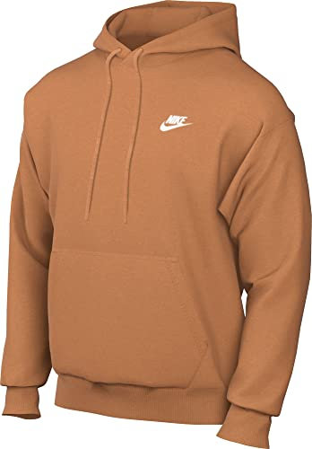 Nike Sportswear Club Fleece Sudadera Larga con Capucha, Curry Caliente/Curry Caliente/Blanco, Medium para Hombre
