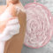 Linkidea Silicone Hands-Free Big Flat Back Scrubber, Back Body Brush Washer, Body Scrubber Shower Bath Accessories for Men Women, Pink