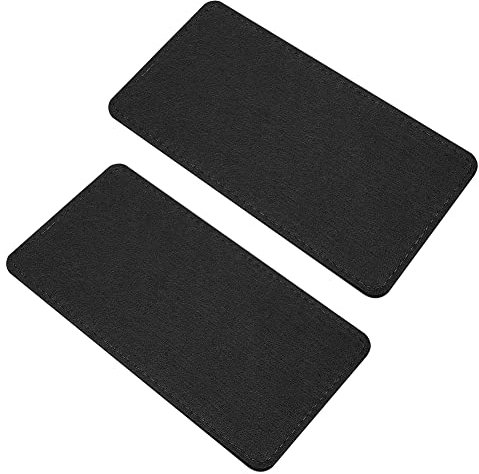 PH PandaHall 2 x Filztaschenbodenformer, 24,9 x 13,9 cm, schwarz, Geldbörsenunterteil, rechteckig, für Handtasche, Ledertasche, Rucksack, Häkeltasche