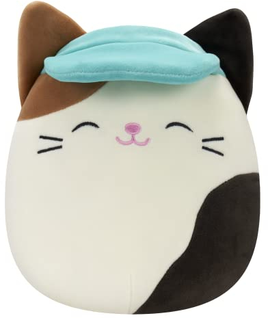 Squishmallows SQCR2394 - Cam die Katze mit Hut 19 cm, offizielles Kelly Toys Plüsch, superweiches Kuscheltier