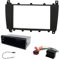 Sound-way Car Radio Mounting Kit 1 DIN / 2 DIN Adaptor Compatible with Mercedes C-Class W203 S203 G 461/463