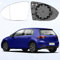 Spiegelglas Golf 7 Links Beheizbar,Golf 7 Spiegel Beheizbar Asphärisch Golf 7 Spiegelglas Links Fahrerseite Beheizbar Ersatzspiegelglas Golf 7 Außenspiegel Glas mit Trägerplatte (Links)