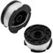 CODKU 2 Pack Strimmer Spool Line Compatible with Black Decker Grass Strimmer Wire A6481 A6485 Spool Line Reflex Strimmer ST5530-GB GLC3630L20-GB STC1820PC-GB BESTA525-GB, 20m Trimmer Spools Replacet