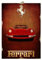 KUSTOM ART Bild im Vintage-Stil Serie Oldtimer-Werbung Auto Off Serie Bolide Spring Horse Druck auf Holz 25 x 18 cm