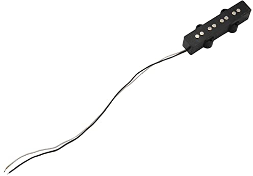 Tsadeer Professionelle E-Bassgitarre, offener Tonabnehmer, leise, für 4 Saiten Style, schwarz, 92 x 18,3 mm