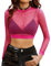 Avidlove Conjunto De Lencería para Mujer, Tops De Malla Sexys para Mujer, Top De Malla, Top De Rejilla De Manga Larga, Conjunto De Malla Elástico y Cómodo