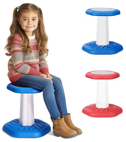 Navaris Twist Wobble Stool Blue