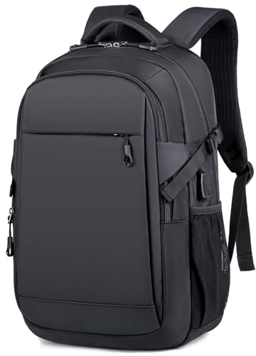 Long Keeper Travel Laptop Backpack - Large Business Work Bag for Men with USB Charging Port fit 14/15.6 Inch Laptop Cabin Carry On Rucksack for Travel Office