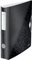Leitz Qualitäts-Ordner 180° Active WOW, 5er Pack, A4, Schmal, Abgerundeter Rücken, 6,5 cm breit, Gummibandverschluss, Leichtes Polyfoam, Plastik-Ordner, WOW Serie, Schwarz, 11070095