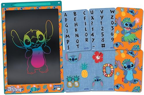 Tablette à dessins éducative électronique avec pochoirs Lexibook Stitch 28 cm