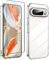 Rojeuinn Funda para Google Pixel 9 Pro XL 2024 + 1 Pack Cristal Vidrio Templado, Protector de Pantalla Ultra Claro, dureza 9H, Funda Protectora Suave y Ultrafina a Prueba de Golpes - Transparente