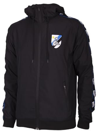 Inter Taper Windbreaker, Giacca Antivento Unisex Adulto, Nero, XXL