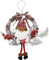 ENLACE Weihnachten Kränze, 35cm Weihnachtskranz Weihnachtsmann Rattan Kranz, Türkranz Weihnachten, Weihnachtsdekoration zum Aufhängen für Haustür, Fenster, Wand Hängende Deko