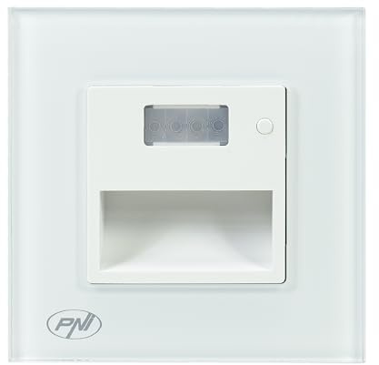 PNI WL100 LED-Lampe für Treppenbeleuchtung, Einbaumontage, mit Bewegungssensor, Lichtsensor, einstellbarer Lichtfarbe, einstellbarer Lichtintensität, Nachtmodus, Tagmodus, 1,5 W