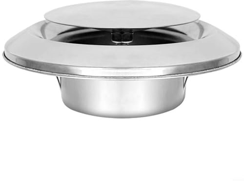CNANRNANC Ventilación de techo de acero inoxidable, para split y aire acondicionado central y línea de bomba de calor, cubierta decorativa de tubo de PVC para paso de pared aire acondicionado(100)