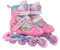 UUE Inline Skates, Inliner Kinder 4 Größen verstellbar 26-41, Inliner Mädchen, Umschaltbare Doppelreihe Rollerskates, für Kinder Junge Mädchen Erwachsene (Large(EU 38-41))