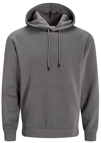 JACK & JONES Male Kapuzenpullover Einfarbig Kapuzenpullover | Recyceltes Material, Baumwolle | Regulär geschnitten Fit | Kapuze | unifarben | wärmend | Ohne Verschluss | casual-Style