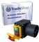 Trade-Shop Schalter-Stecker-Kombination/Motorstarter/Ein-Aus-Schalter mit Phasenwender DZ08-1 230V für einphasige Maschinen/inkl. Notaus-Klappe