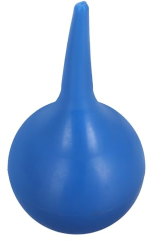 minkissy Bombilla para Lavado de Oídos de Pvc Azul de 90 Ml para Eliminar la Cera del Oído, Cómoda para Adultos y Niños, Herramienta Eficaz para Limpieza y Secado