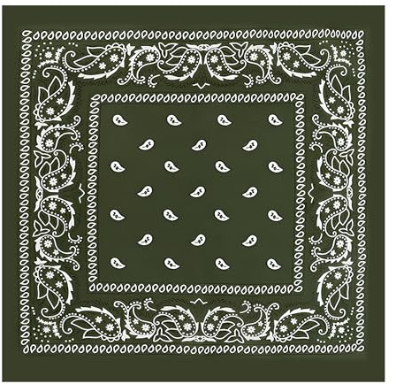 Event Decor Shop Bandana Schal aus Baumwolle – Unisex Stirnband, stylisches Cowboy-Taschentuch, Headwrap für Raves, Radfahren, Wandern, Festivals & Outdoor-Sportarten