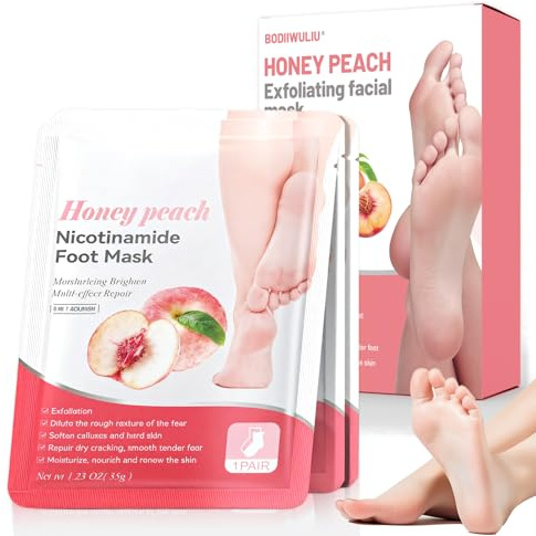 3 Paar Fußmaske,Feuchtigkeitsspendende Fussmaske,Fusspflege Foot Mask für Männer Frauen,Fußpflege für Trockene Rissige Füße,Hornhaut Socken,Repariert Raue Fersen